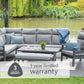 Barcelona Modular Dining Set with Lounge Chair and Adjustable Table