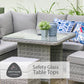 Monaco Stone Rectangular Dining Modular With Adjustable Table