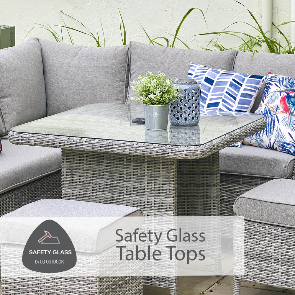Monaco Stone Rectangular Dining Modular With Adjustable Table