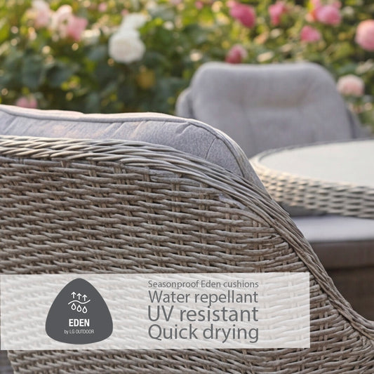 Corsica 6 Seat Dining Set With 3.0m Deluxe Parasol