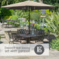 Devon 6 Seat Dining Set with 3.0m Parasol