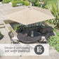 Devon 6 Seat Dining Set with 3.0m Parasol
