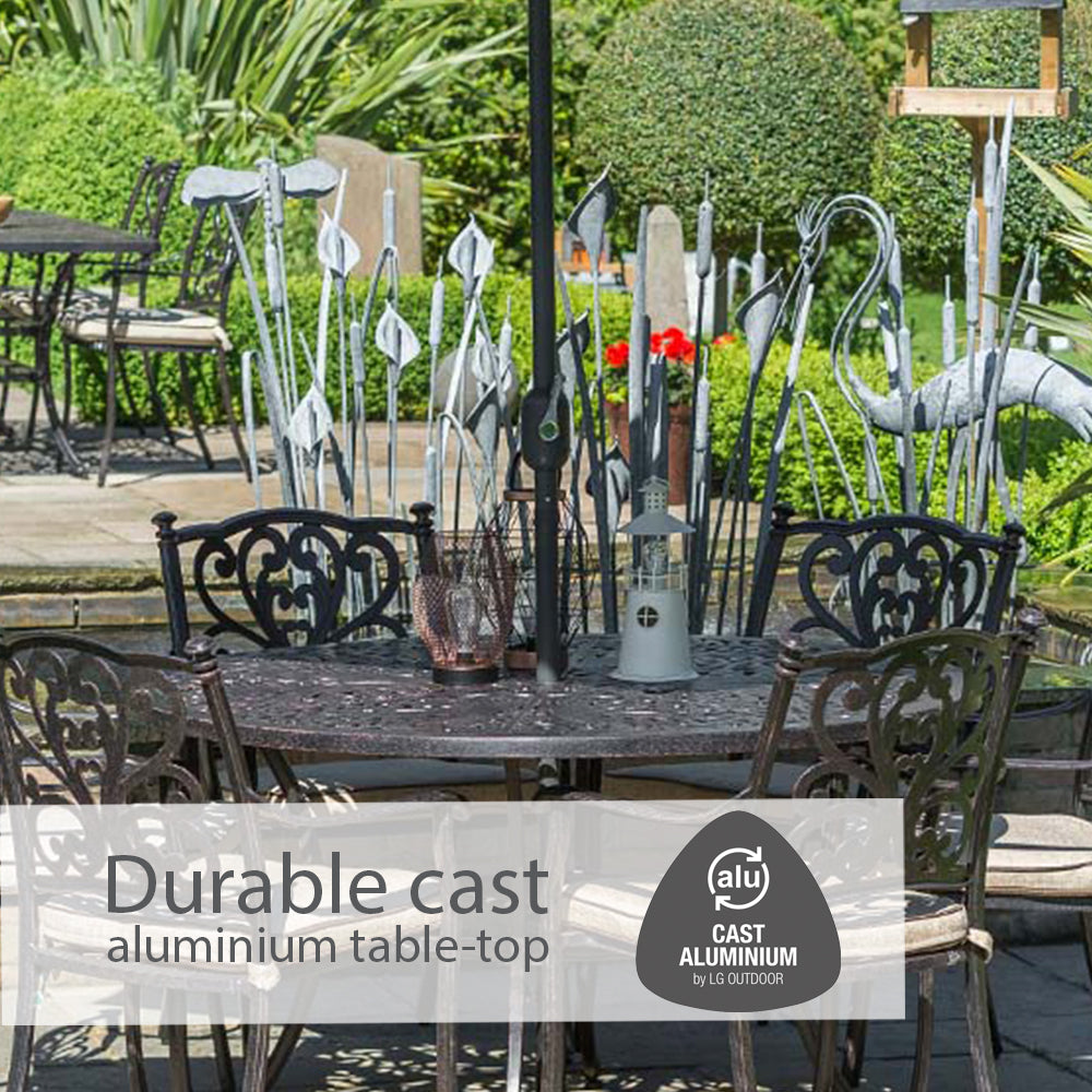 Devon 6 Seat Dining Set with 3.0m Parasol