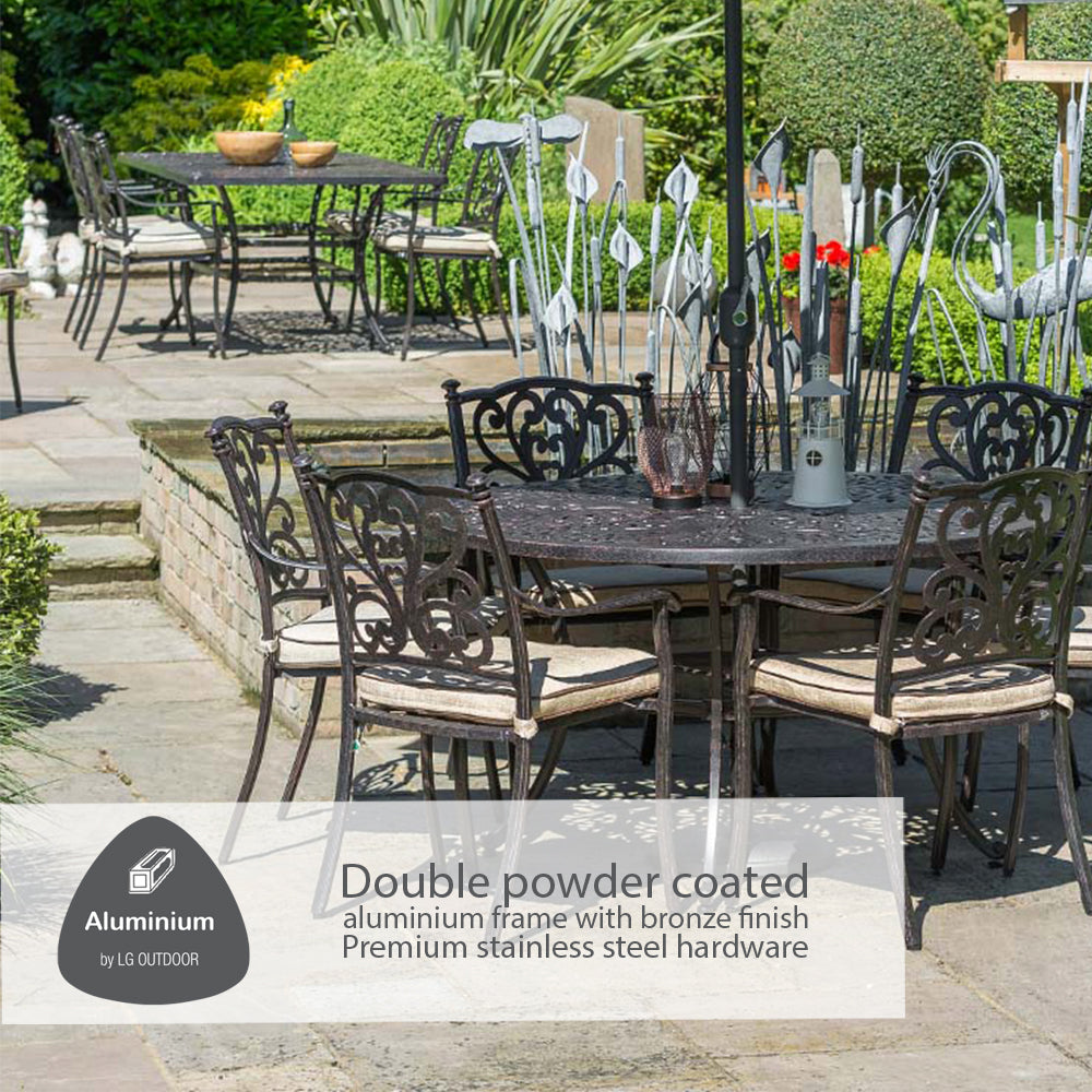 Devon 6 Seat Dining Set with 3.0m Parasol
