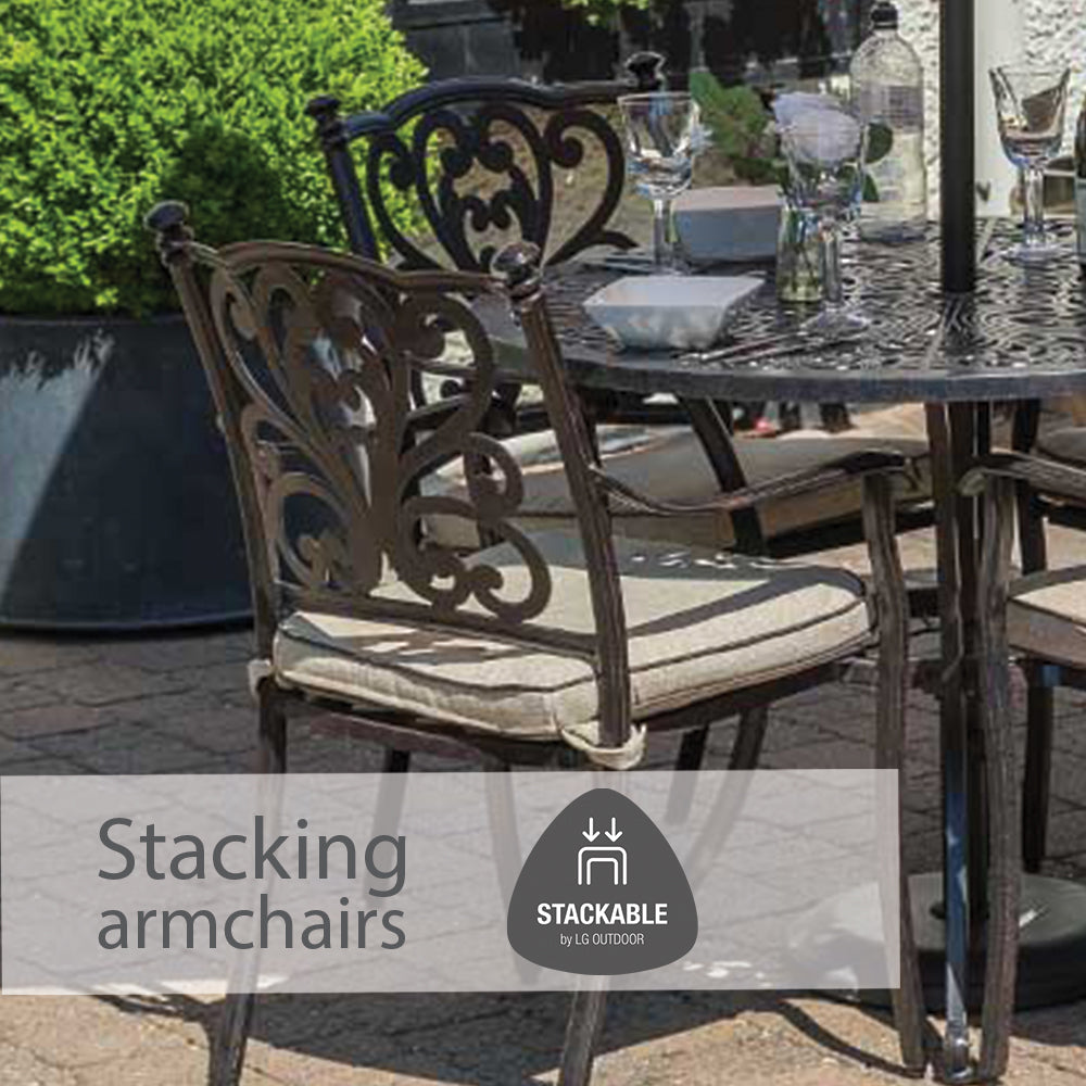 Devon 6 Seat Dining Set with 3.0m Parasol