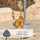 Florence 4 Seat Dining Set with Deluxe 2.5m Parasol