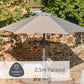 Florence 4 Seat Dining Set with Deluxe 2.5m Parasol