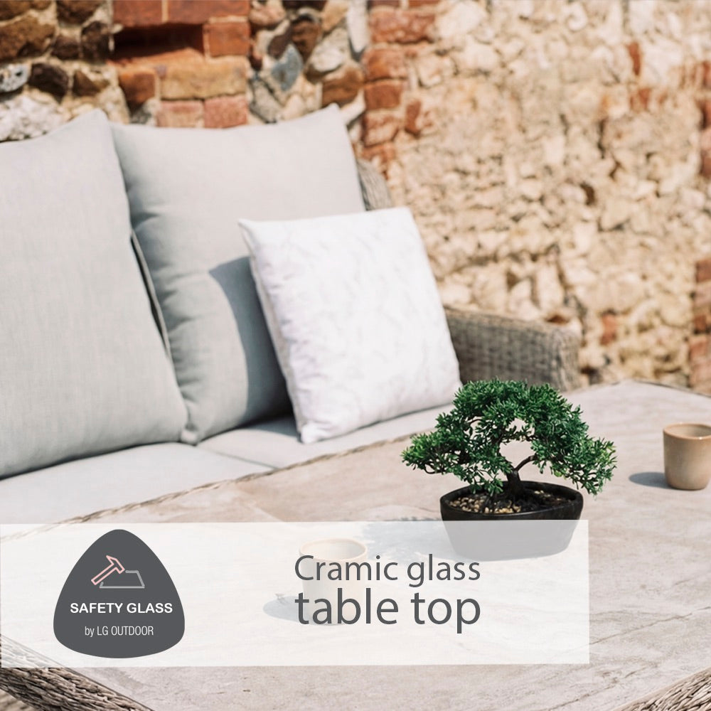 Florence Compact Modular Dining Set with Adjustable Table