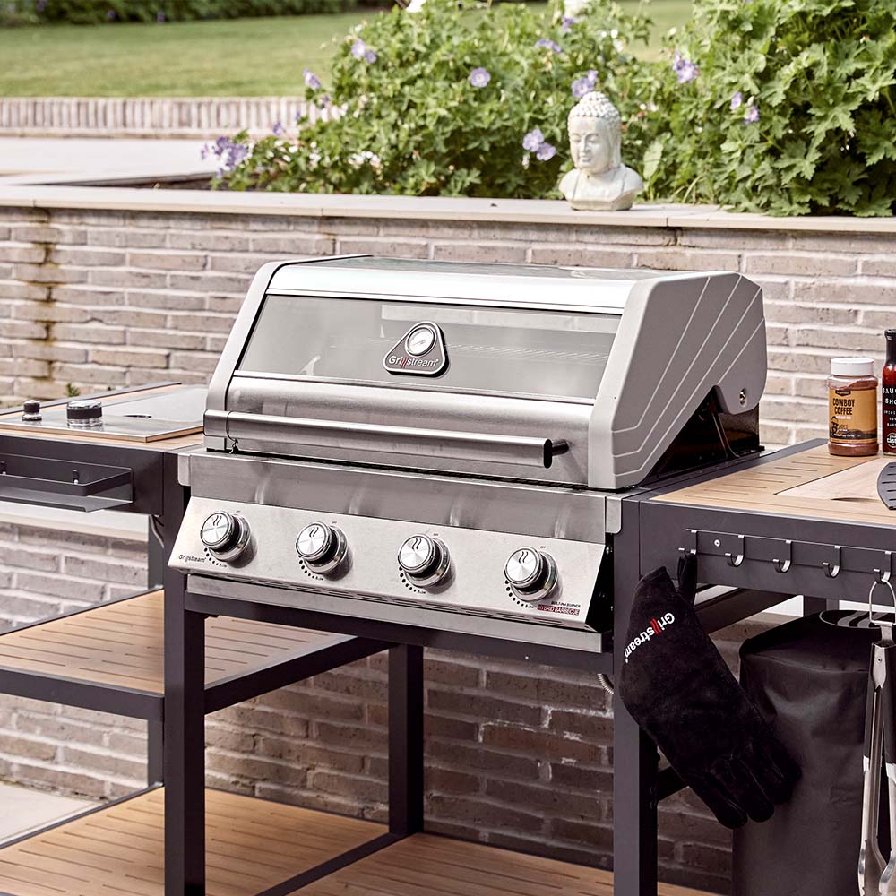 Grillstream Sanctuary Oak 4 Burner Outdoor Kitchen