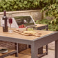 Sanctuary Outdoor Kitchen Bar Table and Bar Stools