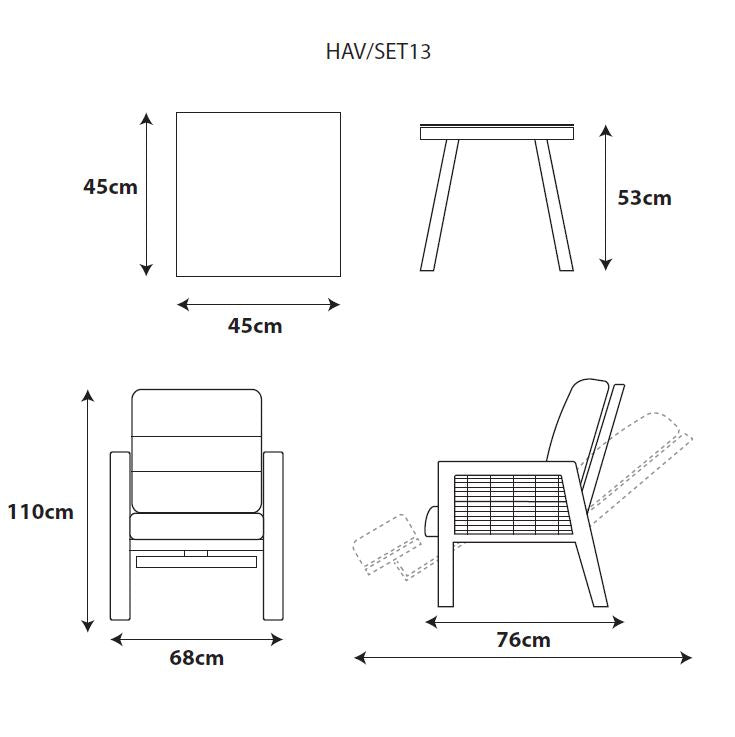 Havana Reclining Duo Set