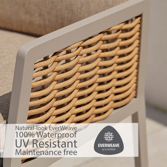 Havana 4 Seat Dining Set with 2.5m Parasol