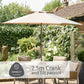 Havana 4 Seat Dining Set with 2.5m Parasol