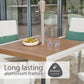 Lisbon 4 Seat Dining Set with 2.5m Parasol