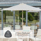 Lisbon 4 Seat Dining Set with 2.5m Parasol