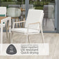 Lisbon 6 Seat Dining Set with 3.0m Parasol
