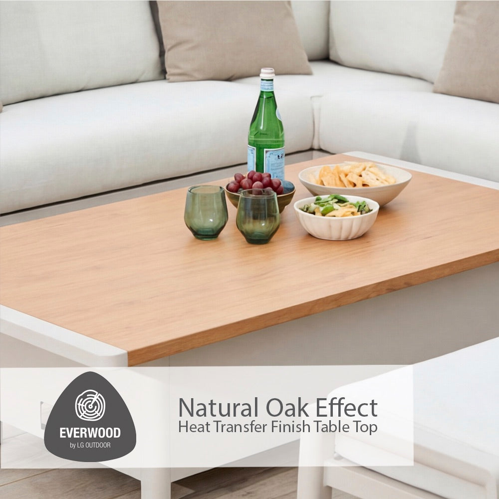 Lisbon Rectangular Modular Dining Set with Adjustable Table