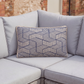 Blue Striped Cubes 40 x 60cm Embroidered Scatter Cushion
