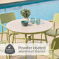 Laguna Pistachio 4 Seat Round Dining Set