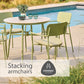 Laguna Pistachio 4 Seat Round Dining Set