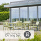 Laguna Pistachio 6 Seat Rectangular Dining Set