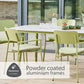 Laguna Pistachio 6 Seat Rectangular Dining Set