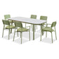 Laguna Pistachio 6 Seat Rectangular Dining Set