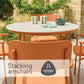 Laguna Terracotta 4 Seat Round Dining Set