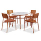 Laguna Terracotta 4 Seat Round Dining Set