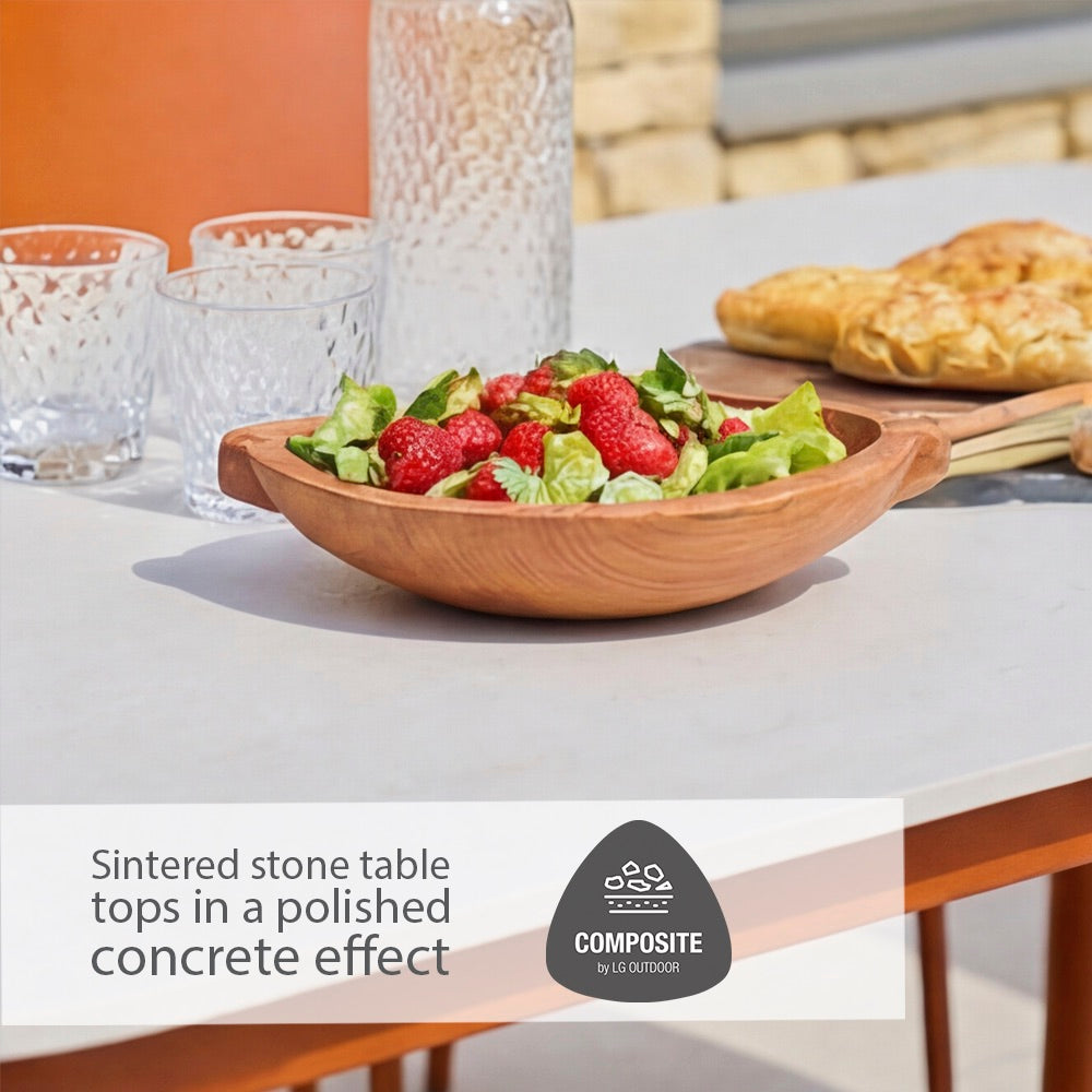 Laguna Terracotta 6 Seat Rectangular Dining Set