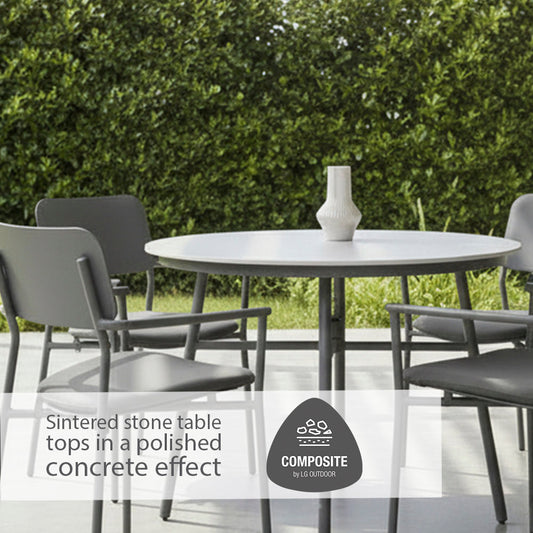 Laguna Flint 4 Seat Round Dining Set