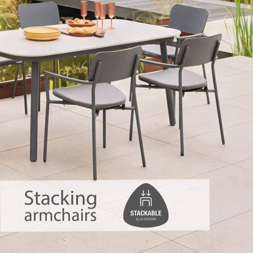 Laguna Flint 6 Seat Rectangular Dining Set