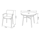 Laguna Terracotta 4 Seat Round Dining Set
