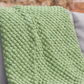 Knitted Throw - Verdant Green