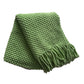 Knitted Throw - Verdant Green