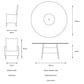 Monte Carlo Sand 8 Seat Dining Set with Weave Lazy Susan and 3.0m Parasol