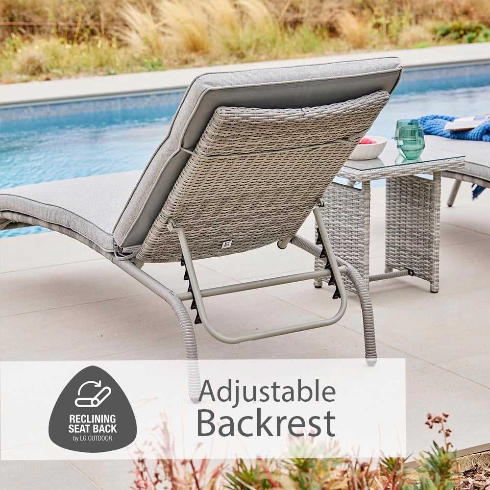 Monte Carlo Stone Sunlounger Duo Set