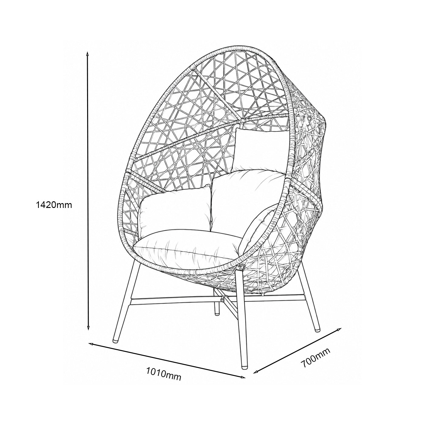 Monte Carlo Sand Cocoon Chair