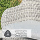 Monte Carlo Stone 8 Seat Dining Set with Weave Lazy Susan and 3.0m Parasol