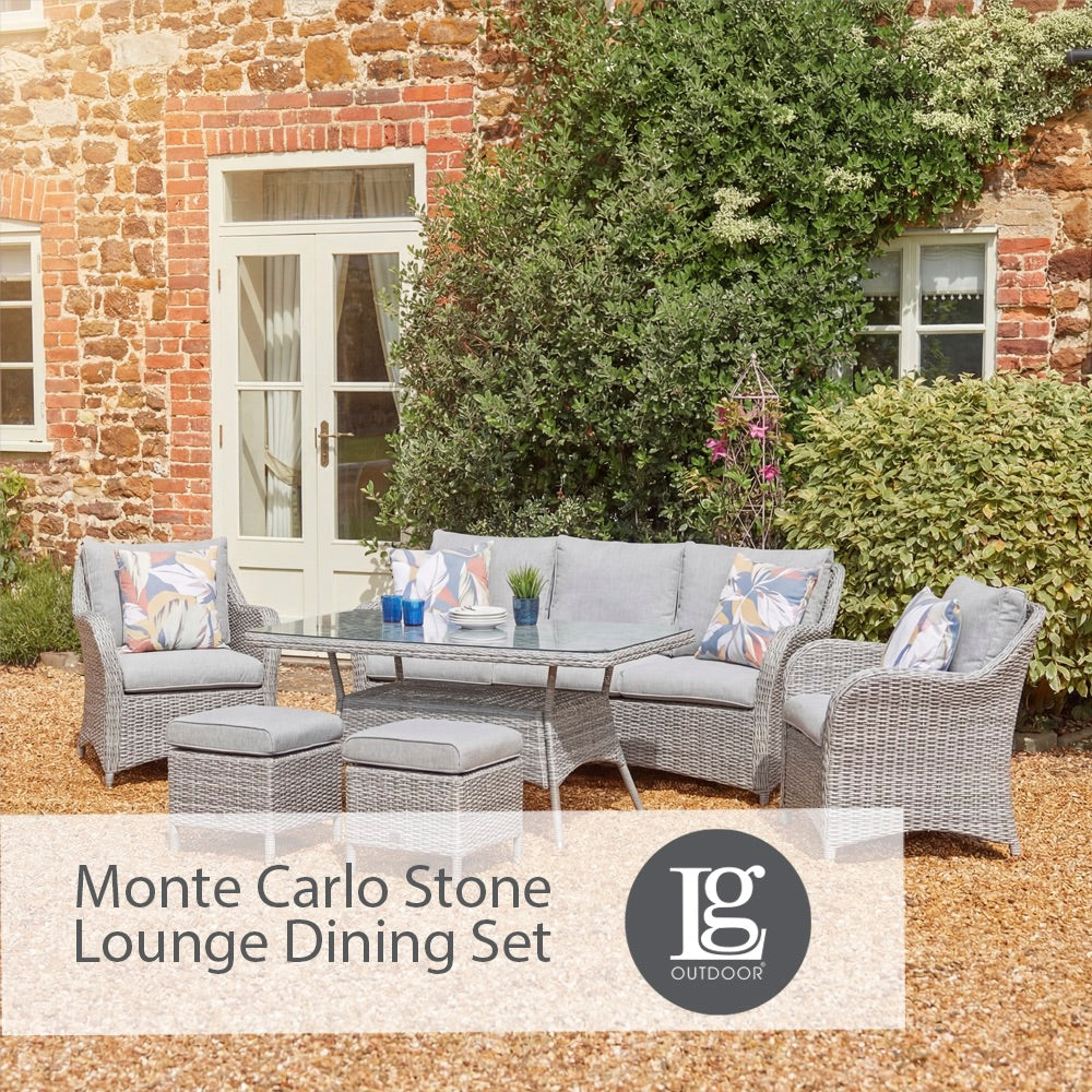 Monte Carlo Stone Lounge Dining Set