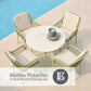 Malibu Pistachio 4 Seat Round Dining Set