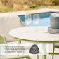 Malibu Pistachio 4 Seat Round Dining Set