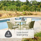 Malibu Pistachio 4 Seat Round Dining Set