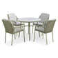Malibu Pistachio 4 Seat Round Dining Set