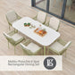 Malibu Pistachio 6 Seat Rectangular Dining Set