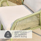 Malibu Pistachio 6 Seat Rectangular Dining Set