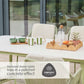Malibu Pistachio 6 Seat Rectangular Dining Set