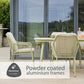 Malibu Pistachio 6 Seat Rectangular Dining Set