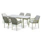 Malibu Pistachio 6 Seat Rectangular Dining Set