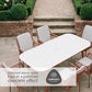 Malibu Terracotta 6 Seat Rectangular Dining Set